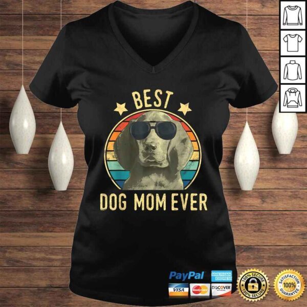 Funny Best Dog Mom Ever Redbone Coonhound Mother's Day Tee T-Shirt - Image 2