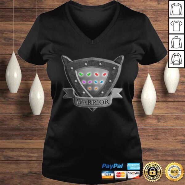 Funny Cat Warrior Shield Eyes Funny Shirt Gift for Kids Tee T-Shirt - Image 2