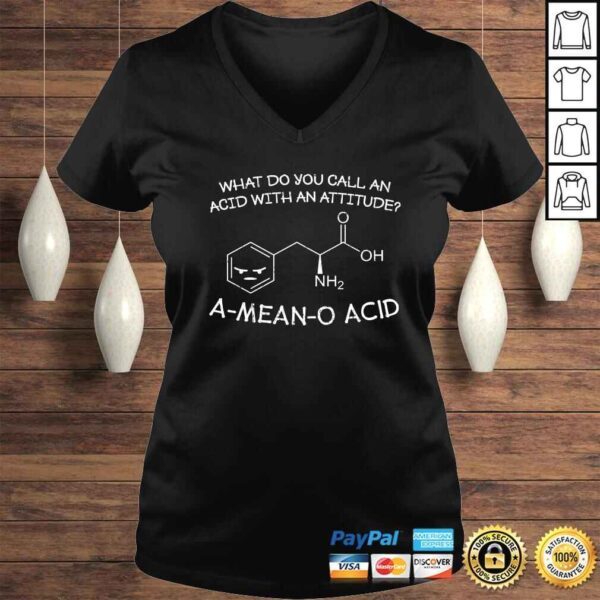 Funny Chemistry Shirt A Mean O Acid Chemist Student Gift - Image 2