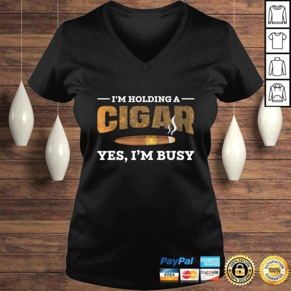 Funny Cigar Smoking Shirt Men Gifts for Cigar Lovers TShirt Gift - Image 2