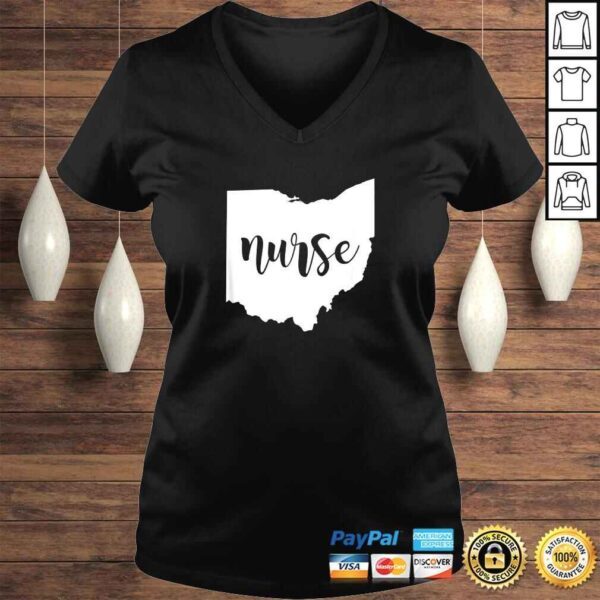 Funny Cute Ohio Nurse Tee Shirt - Image 2