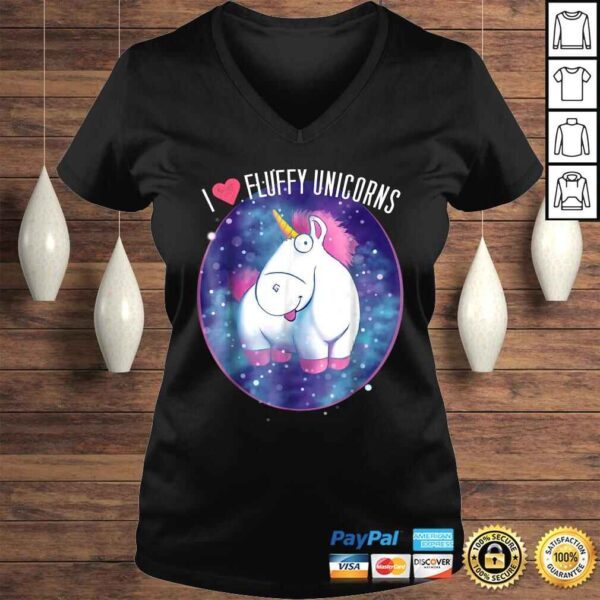 Funny Despicable Me Minions I Love Fluffy Unicorns Graphic Shirt - Image 2