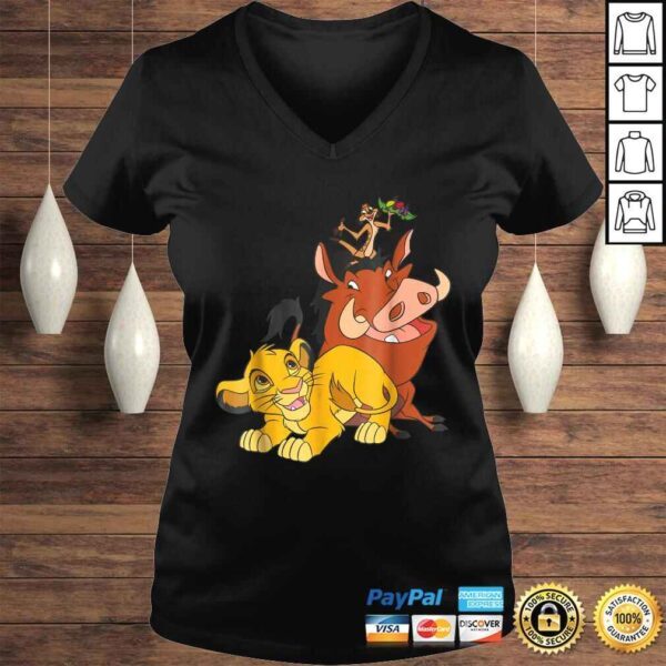 Funny Disney The Lion King Young Simba Timon and Pumbaa Tee Shirt - Image 2