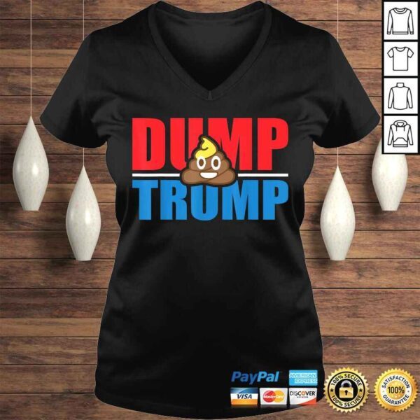 Funny Dump Trump Poop Emoji Anti Trump Impeach Trump 86 45 Shirt - Image 2