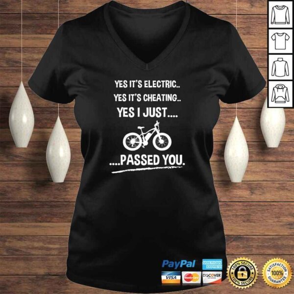 Funny E-Bike Shirt Yes It's Electric - Image 2