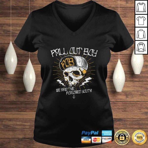 Funny Fall Out Boy - Poisoned Youth Skull TShirt Gift - Image 2