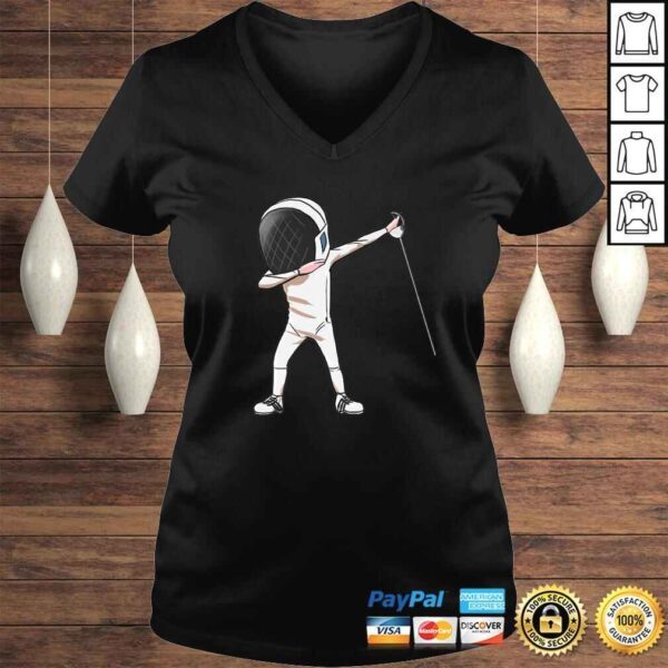 Funny Fencing Dabbing Boy Girl Funny Dab Dance Sports Shirt - Image 2