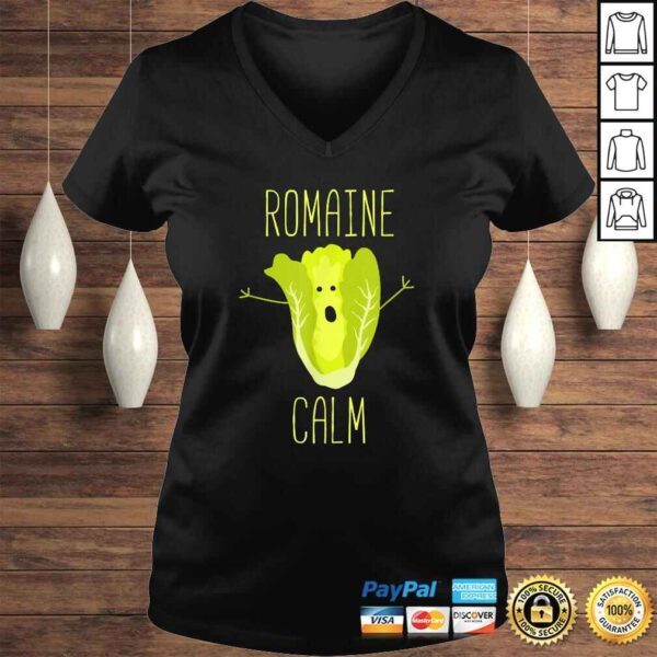 Funny Gardening Pun Romaine Calm Gardener TShirt - Image 2