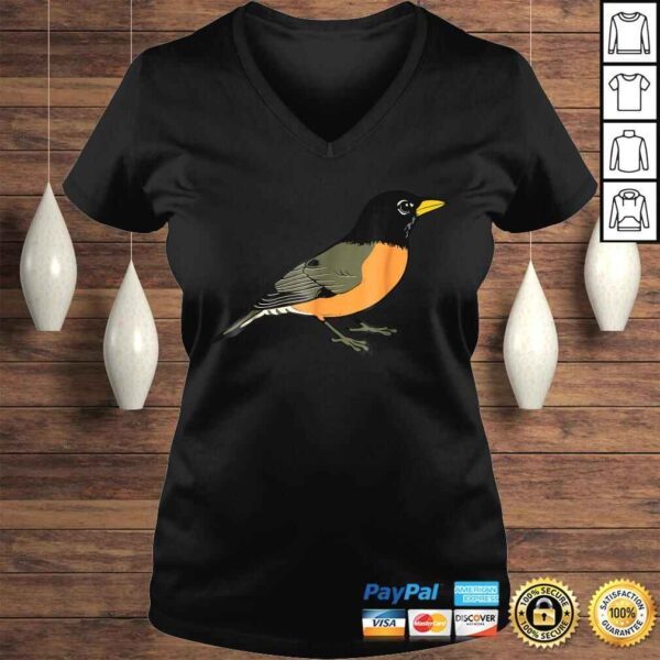 Funny Graphic Tee Animal Birds American Robin Bird TShirt Gift - Image 2