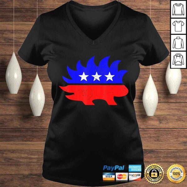 Funny Hedgehog Libertarian Party Libertarianism Shirt - Image 2