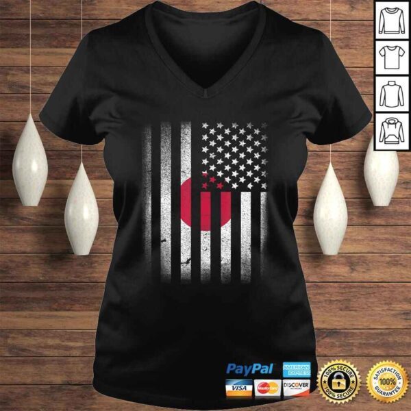 Funny Japanese American Flag Japan Usa Cute Oriental Gift TShirt - Image 2