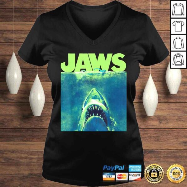 Funny Jaws Surfacing Neon Poster Logo Gift Top - Image 2