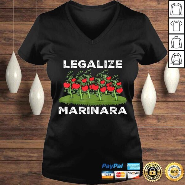 Funny Legalize Marinara Sauce Italian Food Humor Shirt - Image 2