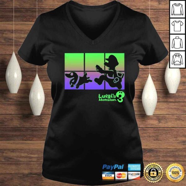 Funny Luigi's Mansion 3 Luigi And Polterpup Silhouette TShirt - Image 2