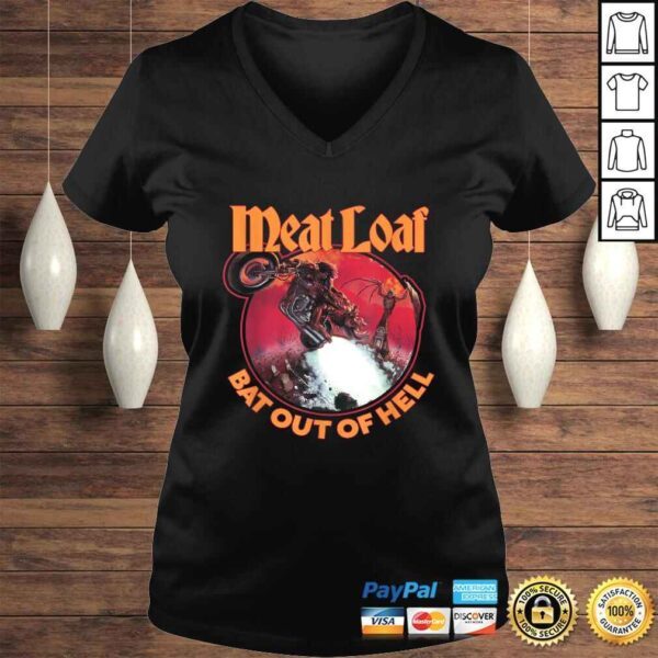 Funny Meat Loaf Bat Out of Hell Tee T-Shirt - Image 2