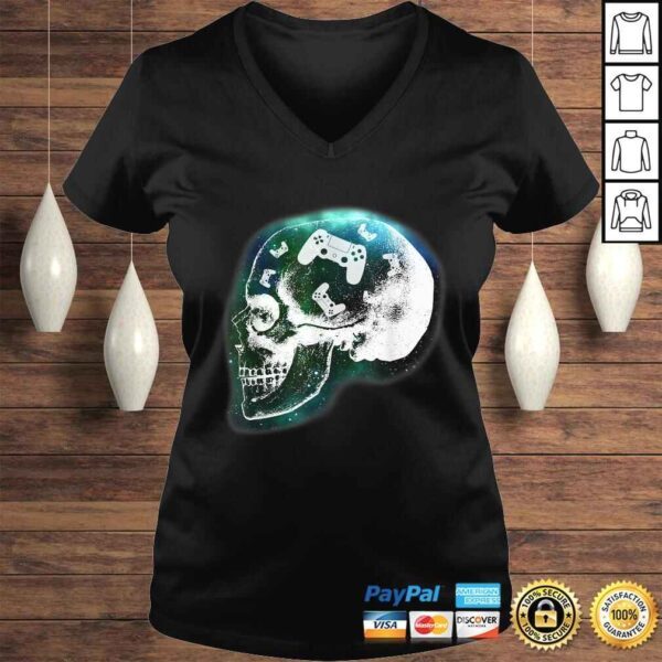 Funny Mind Controller Skull Gaming Gamer Mens Boys Teens Gift TShirt - Image 2