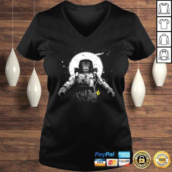 Funny Monkey Astronaut Vintage Space Astronauts Monkeys Shirt - Image 2