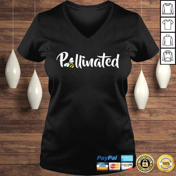 Funny Pregnancy AnnouncemenShirt Pollinated Women Tee - Image 2