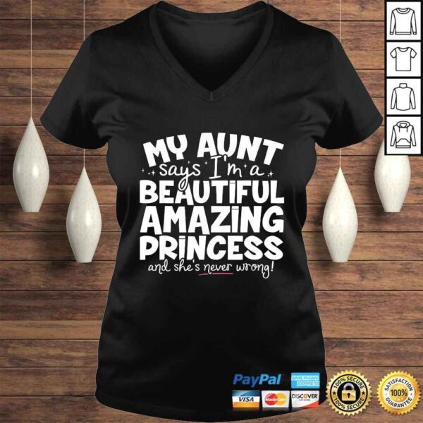 Funny Princess Shirt Unique Gift For Niece From Auntie - Image 2