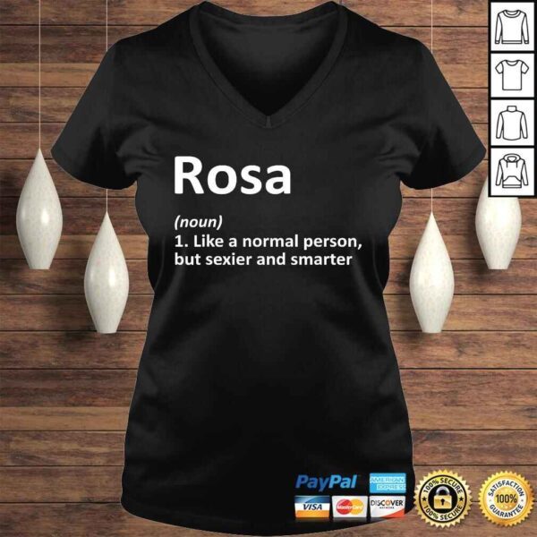 Funny ROSA Definition Personalized Name Funny Birthday Gift Idea Shirt - Image 2