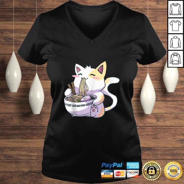 Funny Ramen Cat Kawaii Neko Anime Cute Japanese Gift TShirt Gift - Image 2