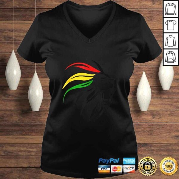 Funny Rasta Reggae Lion Art for Rastafari Lover TShirt - Image 2