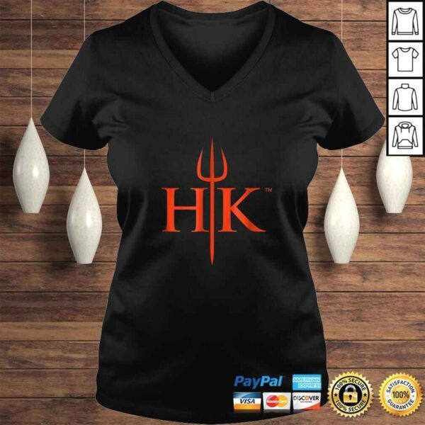 Funny Red Hells Kitchen logo Shirt - Image 2