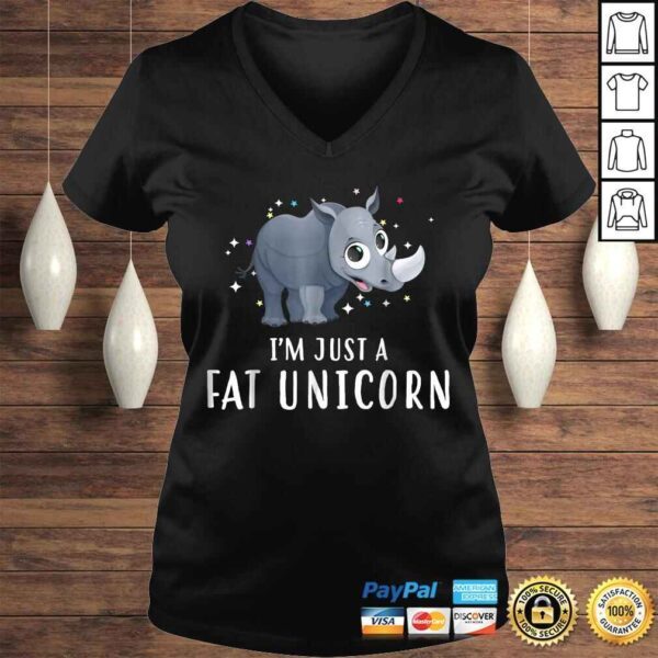 Funny Rhinos Are Just Fat Unicorns Funny TShirt - Image 2