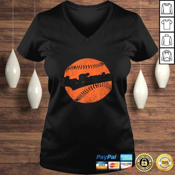 Funny San Francisco Baseball  Vintage California SF Baseball Gift Shirt - Image 2