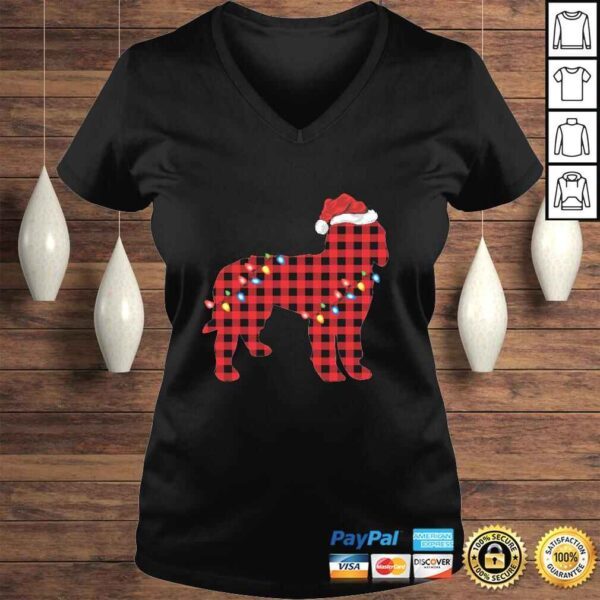 Funny Santa Hat Christmas Goldendoodle Pajama Long Sleeve TShirt - Image 2