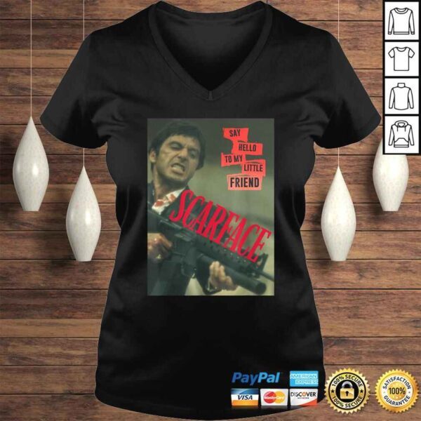 Funny Scarface Say Hello To My Little Friend Photo Graphic TShirt - Image 2