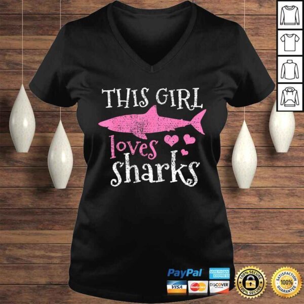 Funny Shark Lover Marine Biologist Animal Vintage Shirt - Image 2