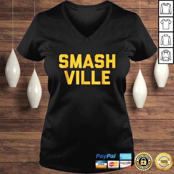 Funny Smashville Gold  Nashville TShirt - Image 2