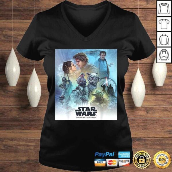 Funny Star Wars Celebration Mural Empire Strikes Back Logo Tee Shirt - Image 2