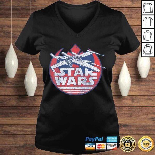 Funny Star Wars X-Wing Rebel Symbol Vintage Graphic Shirt Z1 TShirt - Image 2