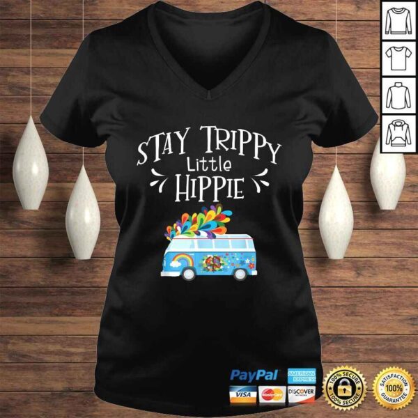 Funny Stay Trippy Little Hippie Gifts for Hippie Gift Top - Image 2