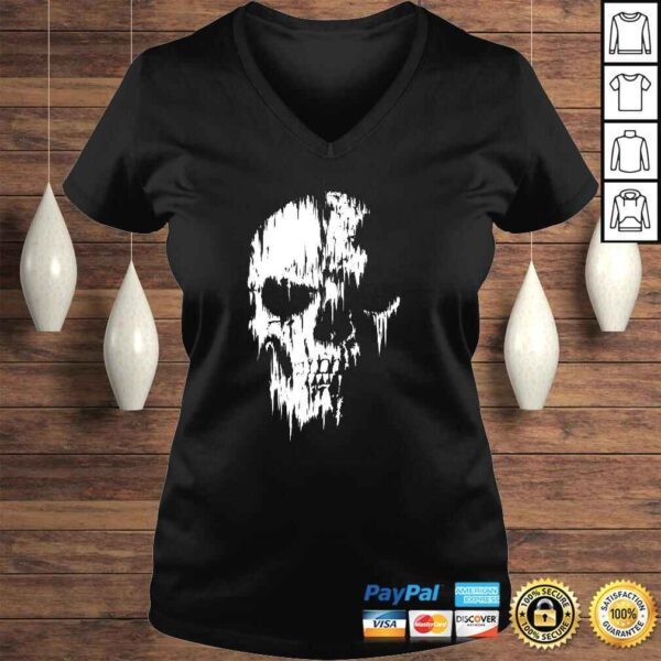 Funny Tattered Skull Shirt - Image 2