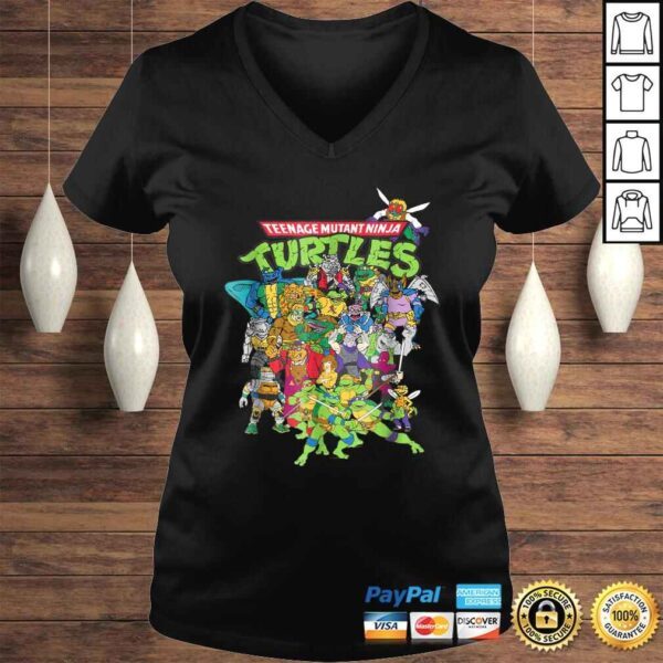 Funny Teenage Mutant Ninja Turtles Large Character Group Shirt - Image 2