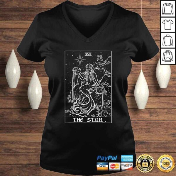 Funny The Star Tarot Card Halloween Mermaid Gothic Witch Clothing TShirt - Image 2