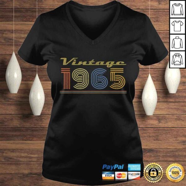 Funny Vintage Born in 1965 - 55th birthday gift Retro Classic Shirt - Image 2