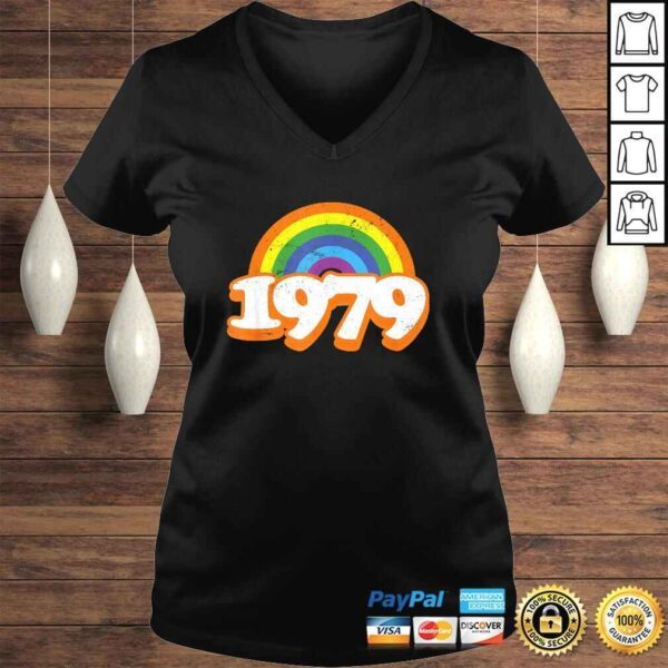 Funny Vintage Rainbow College High School Class of 79 1979 Reunion T-shirt - Image 2