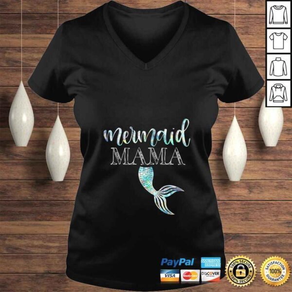 Funny Womens Mermaid Mama Daughter Girl Birthday Party Family Matching TShirt - Image 2