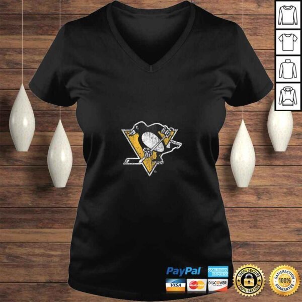 Funny Womens NHL Pittsburgh Penguins Team Logo Shirt - Image 2