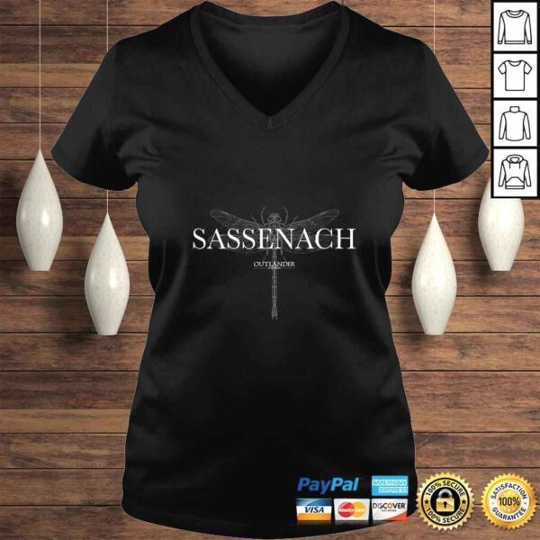 Funny Womens Outlander Sassenach Dragon Fly Line ArGift Top - Image 2