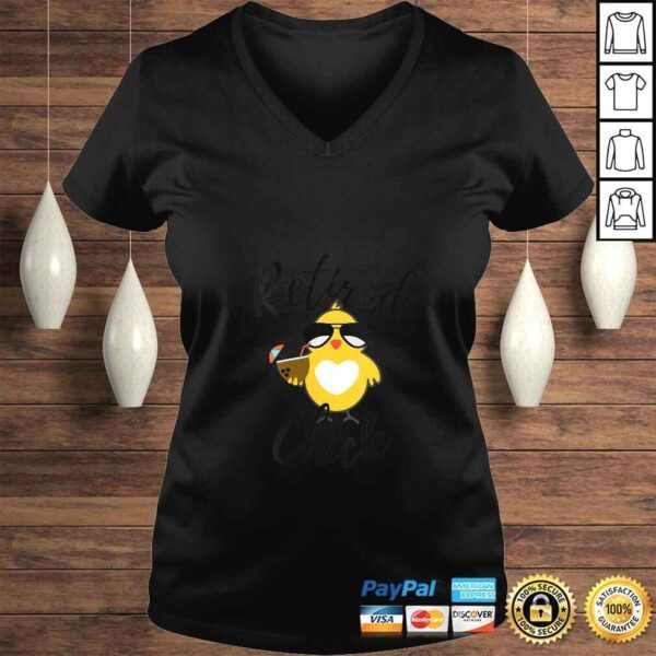 Funny Womens Retired Chick Funny Retirement Party Chicken Cute Gift Idea T-shirt - Image 2