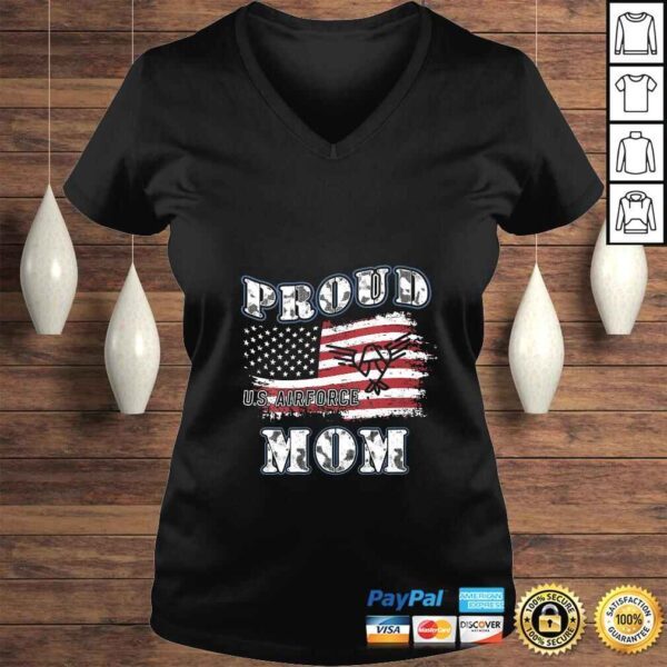 Funny Womens US Air Force Mom's Shirt Proud Army Mom Shirt - Image 2