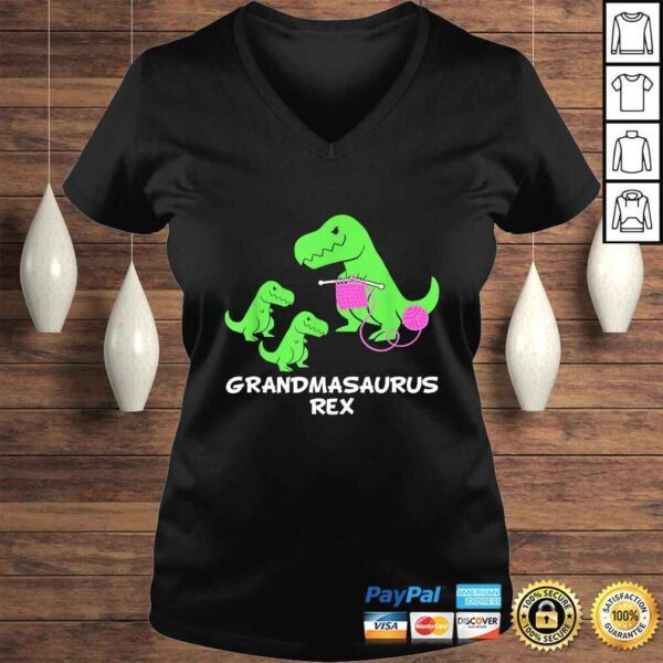 GRANDMASAURUS Rex Fun Grandma Dinosaur Shirt Saurus - Image 2