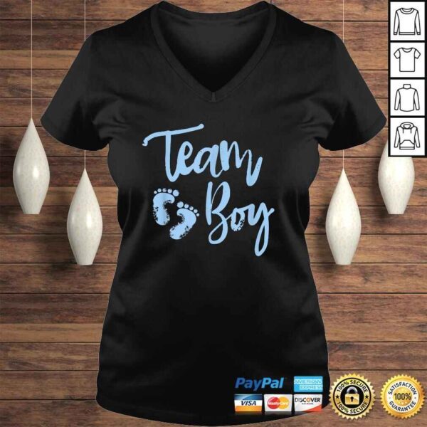 Gender Reveal Baby Shower Shirt - Team Boy - Image 2