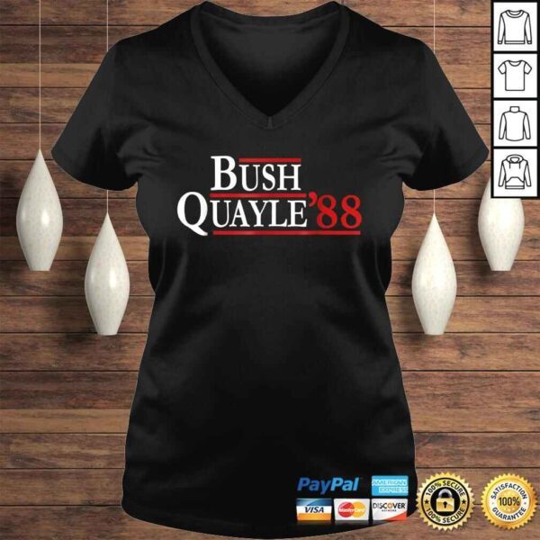 George H. W. Bush Dan Quayle 88 Retro Campaign Shirt - Image 2