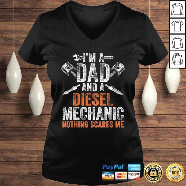 Gift For Men Father's Day Halloween - Diesel Mechanic Dad T-shirt - Image 2